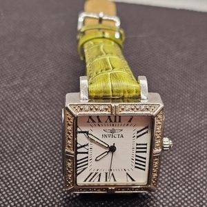 Genuine Invicta Tritnite Night Glow Flame Fusion Crystal Wristwatch